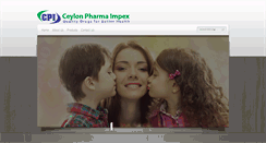 Desktop Screenshot of ceylonpharma.com