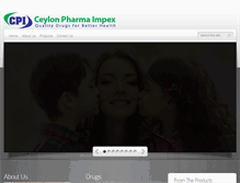 Tablet Screenshot of ceylonpharma.com